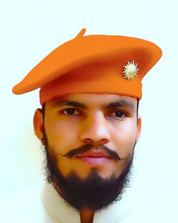 KESARIYA RAJPUTANA BERET CAP