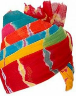 Multi Colour 9.Meter Printed Turban