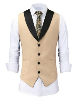 Men’s Design Slim Fit Jacket+Shirt