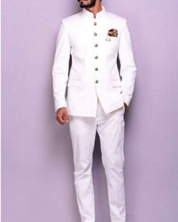 White Color Jodhpuri Suit