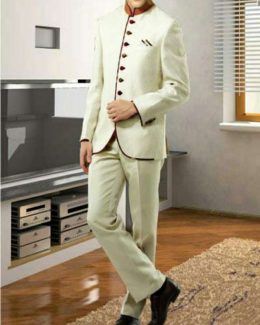 Siyaram Cream Colour Best  Jodhpuri Suit With Pant