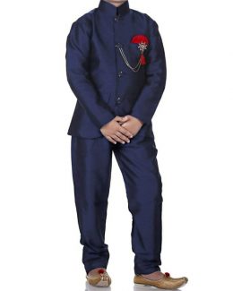 Kid’s Solid Color Jodhpuri Suit