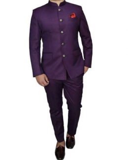 Best Violet Color Jodhpuri Suit