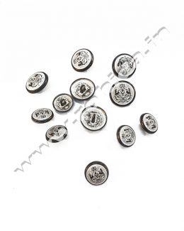 Silver COATBUTTON Blazer Button Set