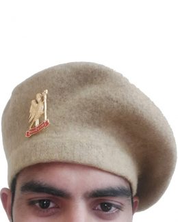 light brown  RAJPUTANA BERET CAP