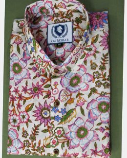 Sanganeri printed Shirt Best quality