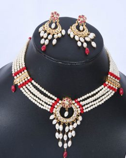 Rajwadi  jadau Cheekset Jewellery