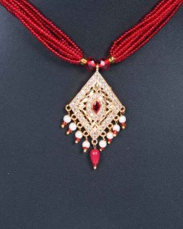 Rajwadi  Artificial jadau Cheekset Jewellery