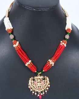 Rajwadi  Artificial jadau Cheekset Jewellery